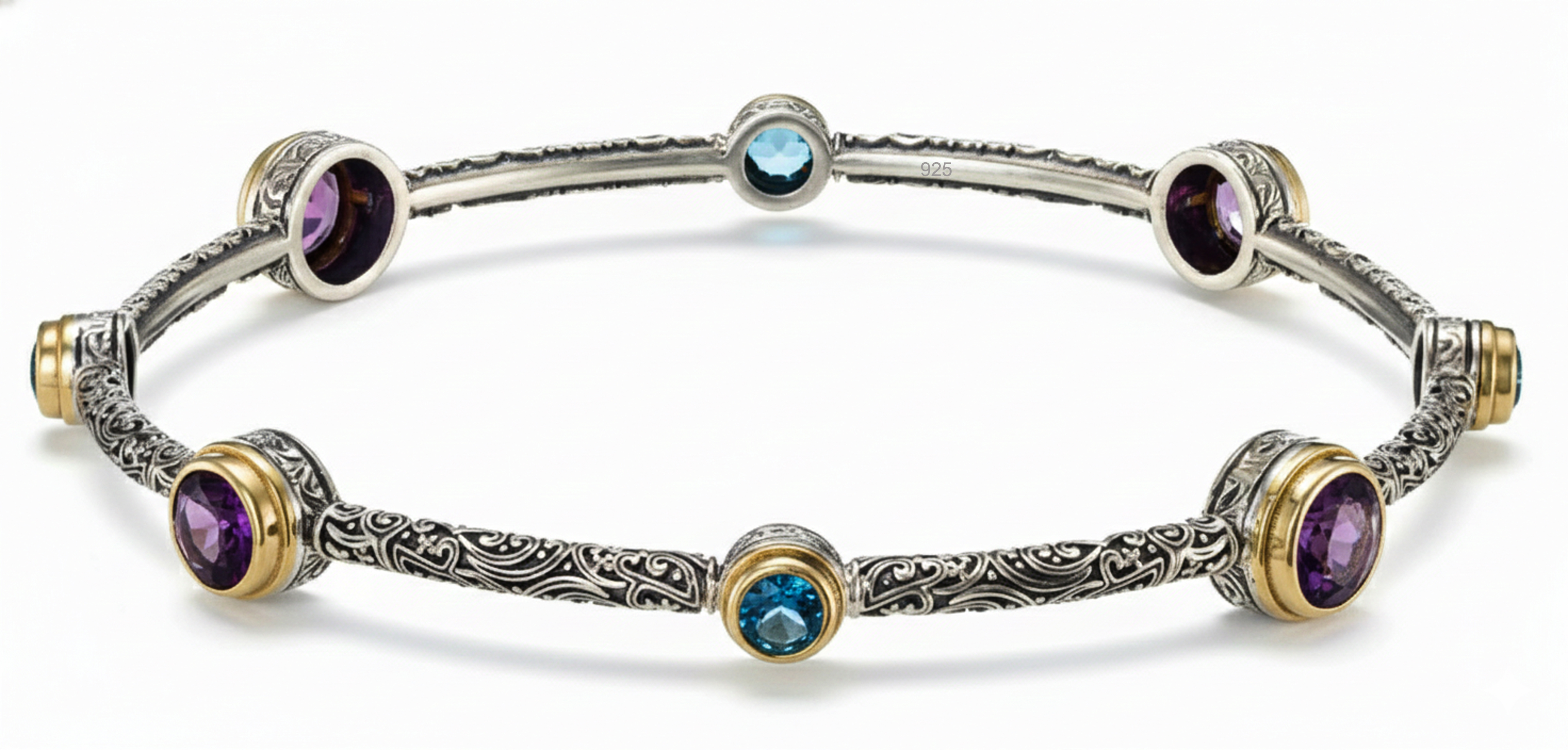 Bangle fix size white oxodize image 4