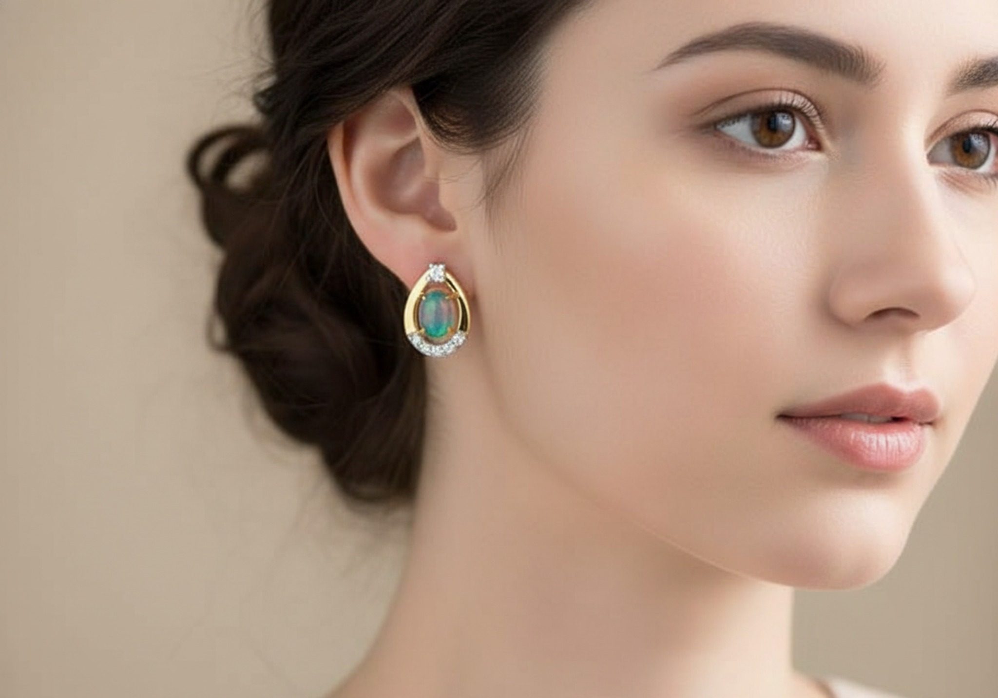 Earring Push With Butterfly image 2