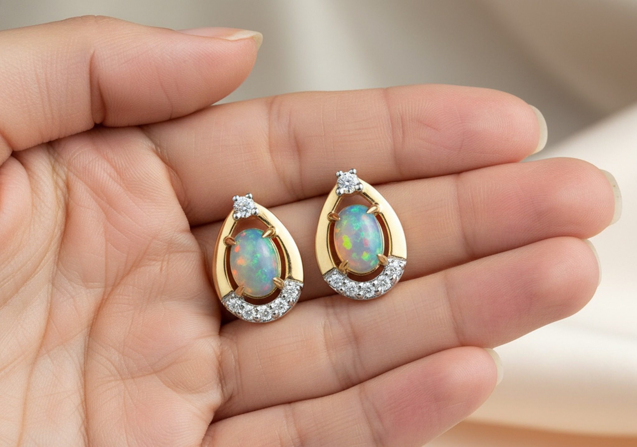 Earring Push With Butterfly image 3