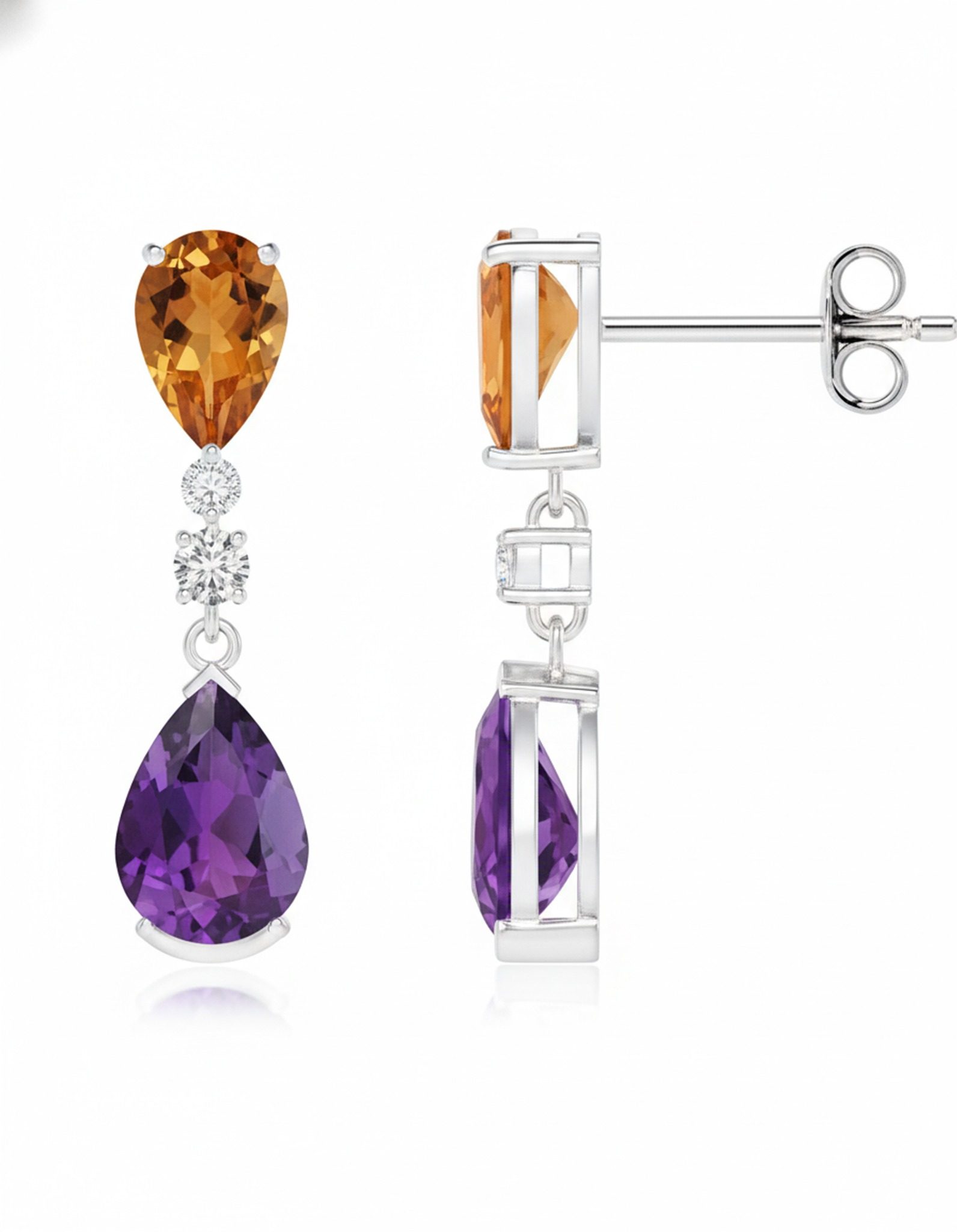Earring Push With Butterfly image 2