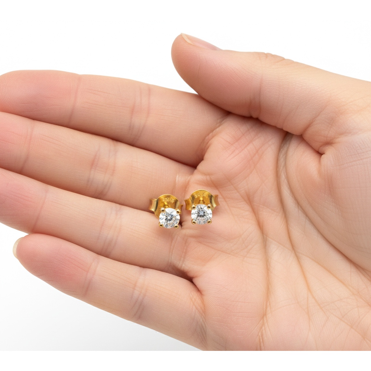 Earring Push With Butterfly image 3