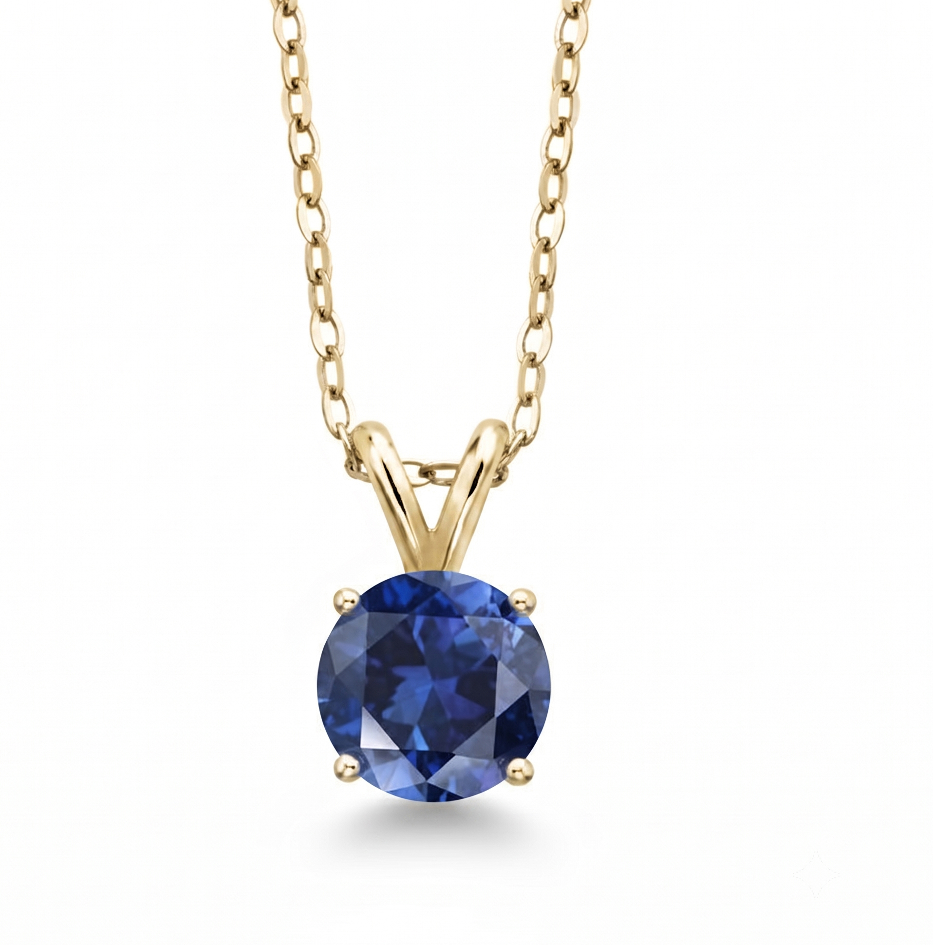 Natural Blue Topaz 925 Silver Pendant Loop image 4