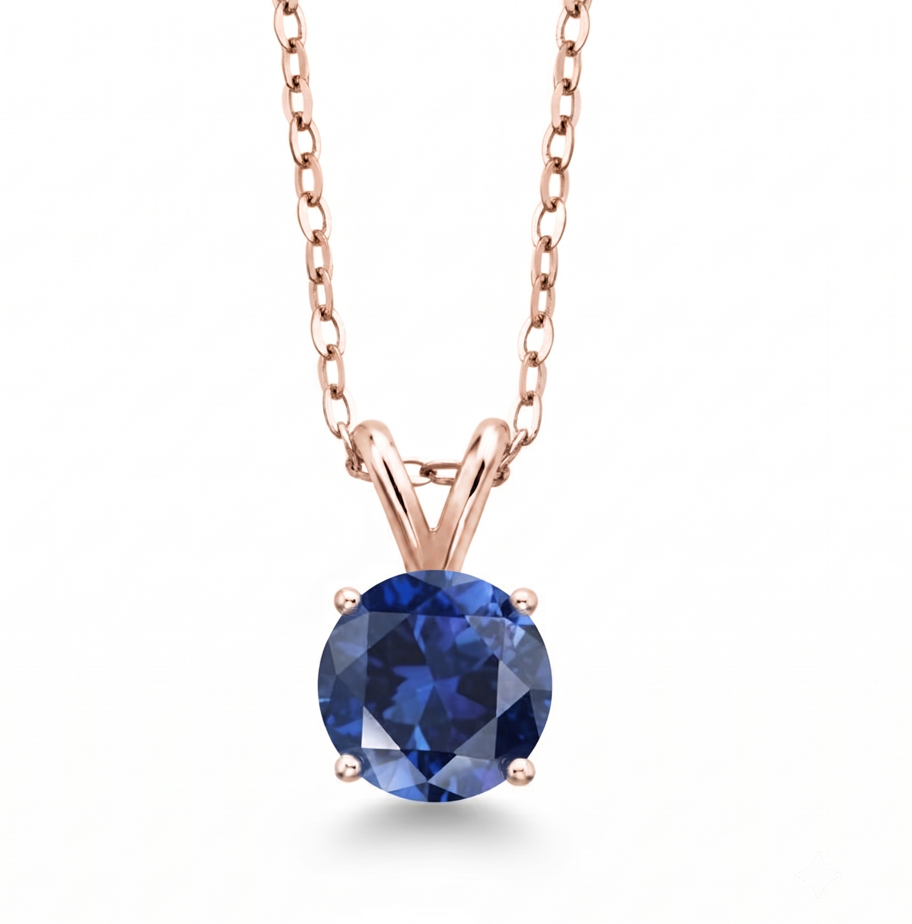 Natural Blue Topaz 925 Silver Pendant Loop image 5