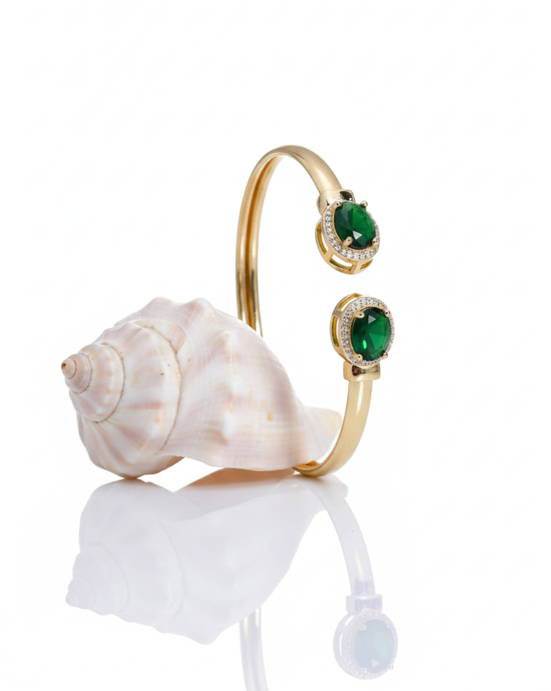 Bangle adjustable 925 Silver gold 18 kt
