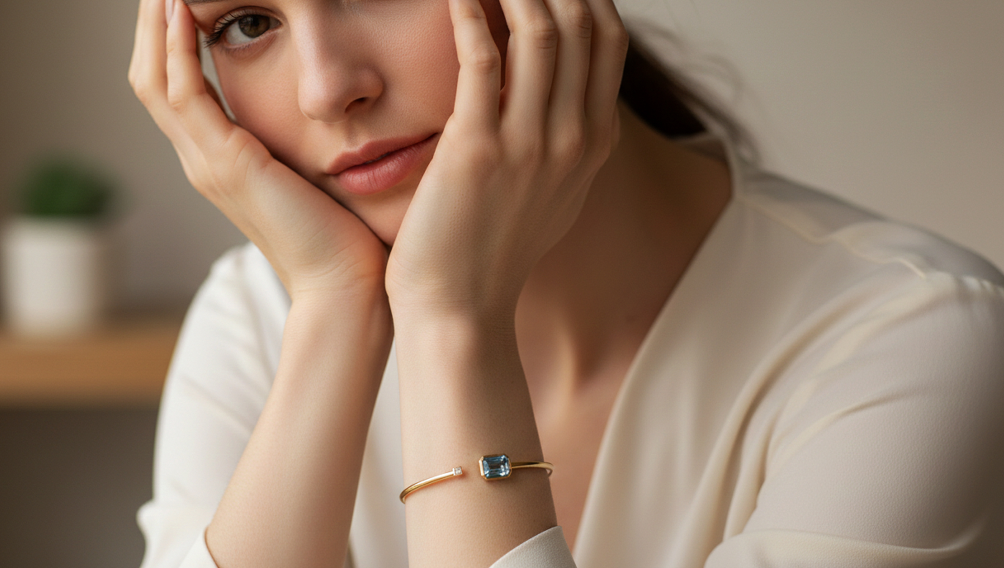 Bangle Adjustable 925 Silver Gold 18 kt