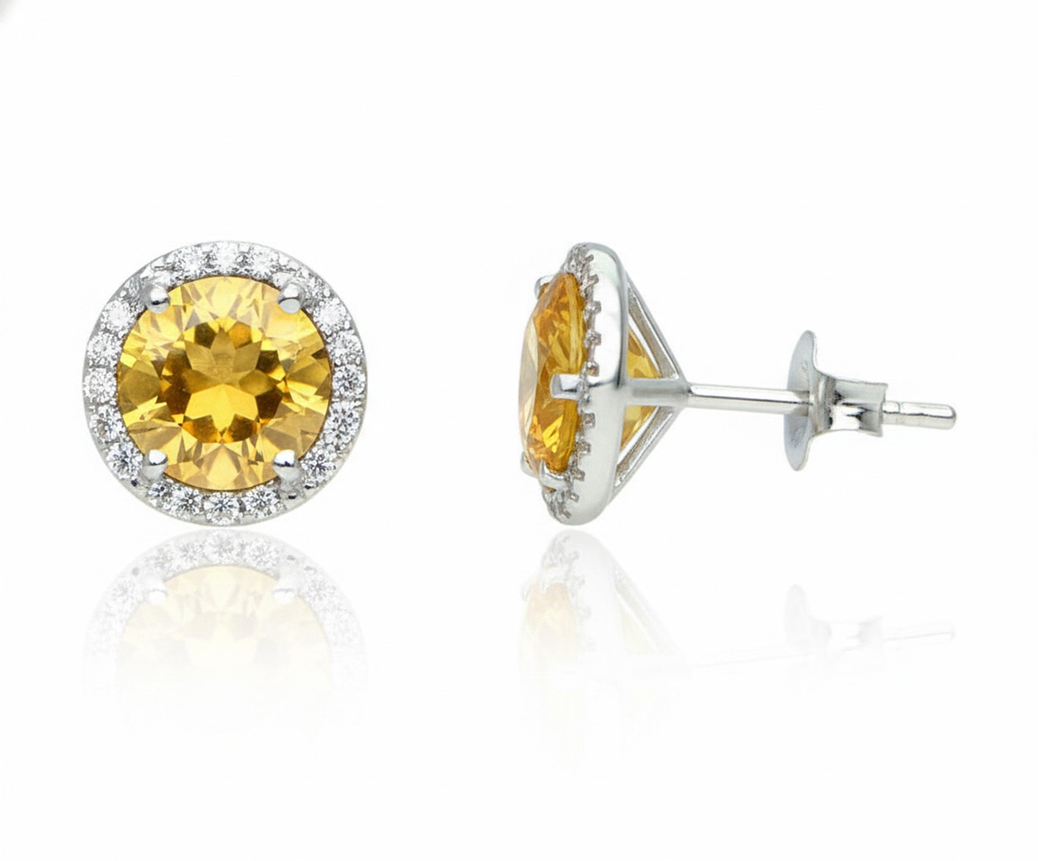 Earring Push With Butterfly