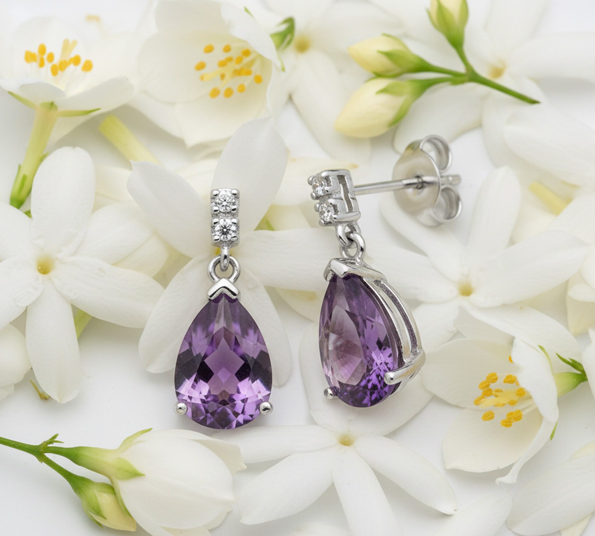 Earring Push With Butterfly