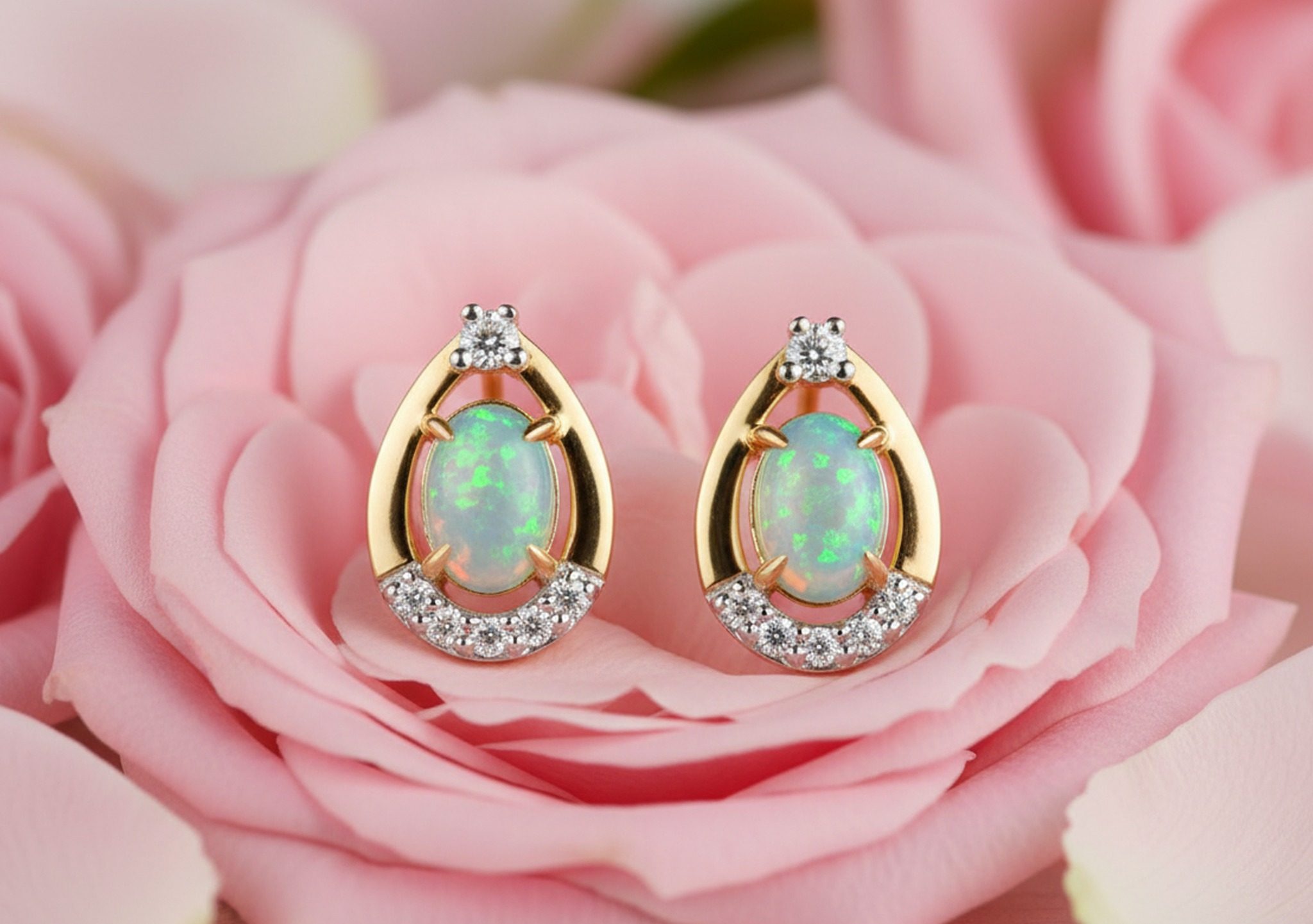 Earring Push With Butterfly