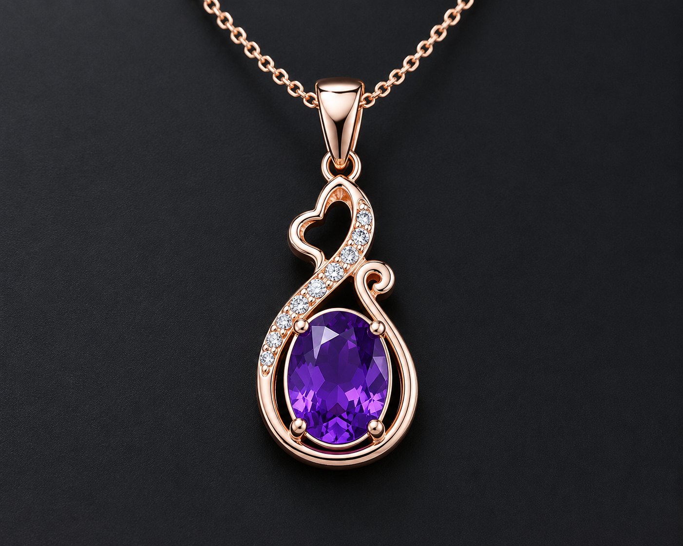 Rose Gold PENDANT LOOP 	925 Silver